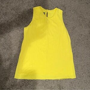 Maria pinto m2057 yellow sleeveless blouse tank top size medium